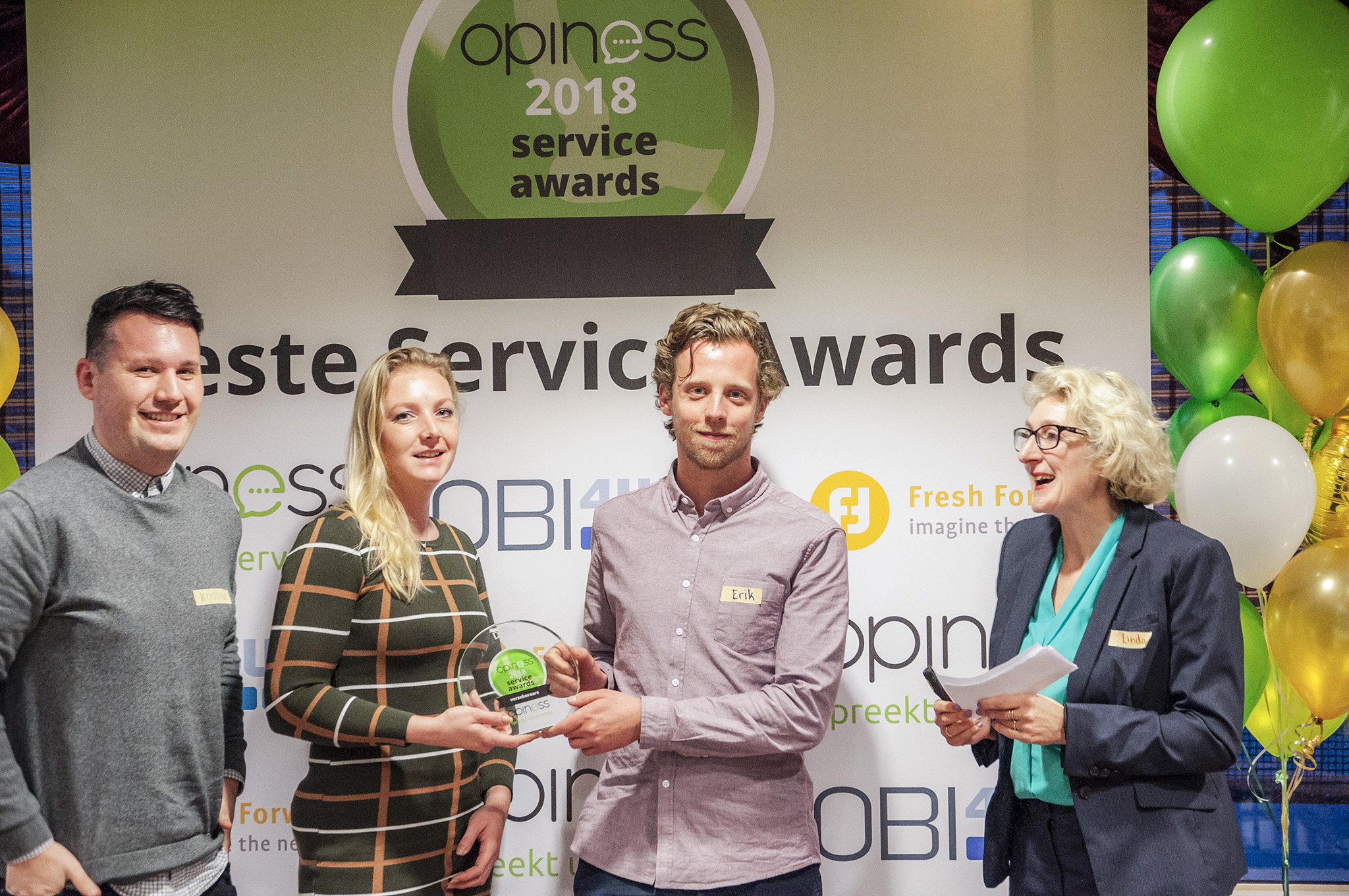 Winnaar Ditzo Opiness Service Award